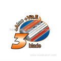 No Disposable Triple Blade Stainless Steel System Razor